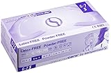 Sempercare 8267 93843/3000002158 Nitrile skin, Einmalschutz und Untersuchungshandschuhe aus Nitrillatex, puderfrei, Größe Small (6-7), Lavendel-Blau (200-er Pack)