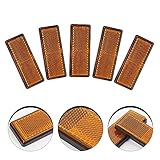 HYSJLS 10 stücke Reflektierende Tape Aufkleber Reflektierende Boards Warnbänder Reflektierender Aufkleber Reflektor für Fahrzeuge Fahrräder R