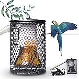 WDSZXH Hängende Wärmerampe mit Anti-Branding-Gitter, Haustierkäfigheizung 25/50 Watt / 75 / 100W Sicherheitstier-Hitzeemitter for Hühner-Eidechse-Turtle-Broucker-Schlange, 75w (Size : 25W)