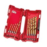 Metallbohrer-SET 48894759 10 tlg. HSS-G RED HEX T