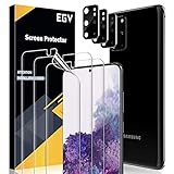 EGV 6 Stück Schutzfolie für Samsung Galaxy S20 Plus, 3 Schutzfolie + 3 Kamera Schutzfolie, HD Schutzfolie, [Anti-Kratzen] [Blasenfrei] [Einfacher Montage]
