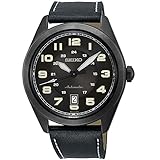 Seiko neo Sports Herren Uhr analog Automatik mit Leder Armband SRPC89K1