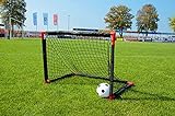 Powershot Fußballtor für den Garten, komplett faltbar, 90 x 60 cm + Fußb