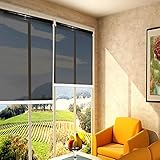 BBHW Rollo Rollos für Fenster Schwarze Wärmeisolierte Rollos Einwegperspektive, Lichtfilternde Sonne, die Tagsüber Privatsphäre Blockiert Jalousien Vorhang (Size : 100cmx160cm/39inx63in)