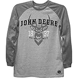 JOHN DEERE Jungen J2t387hy8a T-Shirt, Grau meliert,