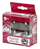 GE General Electric H7 12V 55W Halogen Megalight Ultra +90% 2er Set 58520SXU