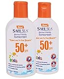 Safe Sea Kids2pack Anti-Quallen-Schutzlotion für Kinder – LSF50+ – Schutz vor Quallen und S