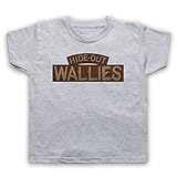 My Icon Art & Clothing Peaks Hide-Out Wallies Lynch Cult TV Show Kinder T-Shirt, Grau, 3-4 J
