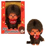 Bandai-SE24128 Monchhichi-Peluche-Mini Moncchichi-SE24128, SE24128, Mehrfarbig