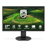 Philips 272B8QJEB - 27 Zoll QHD Monitor, höhenverstellbar (2560x1440, 60 Hz, VGA, DVI, HDMI, Display Port, USB Hub) schw