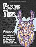 Farbe Tier - Malbuch - 100 Zentangle Animals Designs mit Mustern im Henna, Paisley und Mandala Stil ? ? ? ? ? ? ?