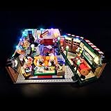 Sugeren LED Beleuchtungsset für LEGO Central Perk 21319, Friends Cafe, erweitertes LED-Beleuchtungsset Kompatibel mit Lego 21319 Ideas Bauset, USB- oder batteriebetrieben (Ohne Lego Set)