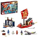 LEGO 71749 NINJAGO Flug mit dem Ninja-Flugsegler, Set mit Schiff und Figuren, darunter eine Drachen-Fig