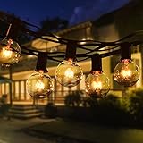 Lichterkette Außen, TOGAVE 11m Lichterkette Glühbirnen 30 Birnen mit 5 Ersatzbirnen IP44 Wasserdicht Lichterkett Balkon Sommerabend Outdoor Lichterkette für Garten,Balkon,Terrasseund, Patio - Warmweiß