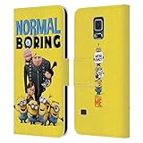 Head Case Designs Offizielle Zugelassen Despicable Me Minions Gru's Familie Leder Brieftaschen Handyhülle Hülle Huelle kompatibel mit Samsung Galaxy S5 / S5 N