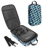 HIJIAO Hartschalen-Reisetasche für Oculus Quest VR Gaming Headset und Controller Zubehör, wasserdicht, stoßfest, schwarz (Blue)