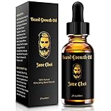 Bartöl/Beard Oil, 60ML DOPPELTE GRÖßE, 100% reines natürliches Bio-Bartaktivatorserum auf Jojobaölbasis, Bartpflege Bart Öl für Bart Wachstum, Pflege, Befeuchtung und Stärkung, Geschenk für M