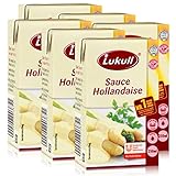 Lukull Sauce Hollandaise 250ml - Für Spargel, Gemüse, Fleisch & Fisch (6er Pack)