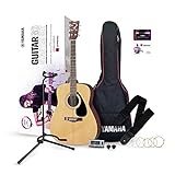 YAMAHA GuitarGo - Starter Set – Akustikgitarren-Set für Anfänger und Wiedereinsteiger – Inklusive Saiten, Plektren, Gigbag, Stimmgerät, G