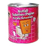 bb10 Schmuck Scherzartikel Notfall Toiletten-Papier für alte Schachteln in Blechdose lustiges Geburtstagsgeschenk oder Gagartikel für Party