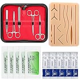 Domeilleur Chirurgisches Nahtset,Nahtset übung Medizin Suture kit Suturing Practice kit M