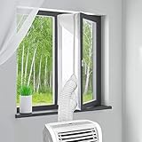 MYCARBON Fensterabdichtung für mobile Klimageräte 300cm ohne Bohren klimaanlage fensterabdichtung für Wäschetrockner Ablufttrockner AirLock zum Anbringen an Drehfenster Drehkippfenster Kipp
