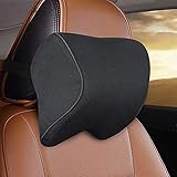 SXHNNYJ Auto Nackenkissen 3D Memory Foam Schaumstoff Universal Autositz Stützkissen Tuch w