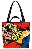 VOID Pop Art Superheldin Tasche 33x33x14cm,15l Einkaufs-Beutel Shopper Einkaufs-Tasche Bag