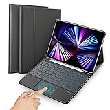 GEEMAI-TEK QWERTZ Beleuchtete Tastatur Hülle Kompatibel mit iPad Pro 11 2021/2020/2018, Bluetooth Kabellose Tastatur mit Schützhülle Kompatibel mit iPad Air 4 2020
