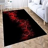 Bljanglai Blut Abstrakte Kunst Zimmerteppich Großflächige Teppiche Modern Indoor Home Decora Wohnzimmerteppich Schlafzimmerteppich 140X200C