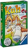 Ravensburger 23160 - Kuh und co, Mitbringspiel für 2-6 Spieler, Kinderspiel ab 4 Jahren, kompaktes Format, Reisesp