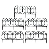 NIUXICH Dekorativer Gartenzaun, tragbar, dekorativer Blumenzaun, Grenzzaun für Hof, Garten, Tierbarriere, Outdoor-Z