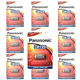Panasonic CR123A Photo Power Lithium Batterie 10-Pack, 1450