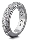 ESPRIT Damen-Memoir-Ringe 925 Sterling Silber zirkonia - Ringgröße 57 (18.1) ELRG91400A180
