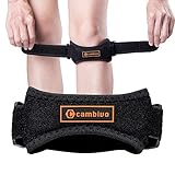 CAMBIVO 2 x Patella Kniebandage, Patellasehnenbandage, Verstellbare Bandage Knie für Damen und Männer beim Sport, Wandern, Fitness, Baseball, Volleyb