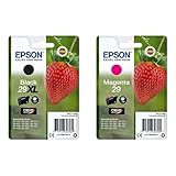 Epson C13T29914022 Schwarz Original Tintenpatronen & 235M133 Original 29 Tinte Erdbeere, XP-235 XP-332XP-335XP-432XP-435XP-245XP-342XP-345XP-442XP-445XP-247XP-257XP-255XP-352XP-355XP-452XP-455