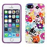 Speck Products Candyshell Inked Case for iPhone(R) 5/5s, Bold Blossoms/Revolution Purp