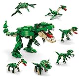 JOYIN STEM Building Toys for Kids, 673 Pcs 6-in-1 Dinosaur Toys Building Block Set, T-rex Building Bricks Dinosaur Toy S