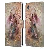 Head Case Designs Offiziell Zugelassen JENA DellaGrottaglia Pferd Tiere Leder Brieftaschen Handyhülle Hülle Huelle kompatibel mit Sony Xperia M4