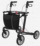 Rehasense Carbon Rollator Athlon SL größe L, Super-Leichtgewicht 5,2 kg für Senioren mit abnehmbarer Eink