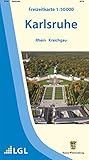 F516 Karlsruhe: Rhein Kraichgau (Freizeitkarten 1:50000 / Mit Touristischen Informationen, Wander- und Radwanderungen)