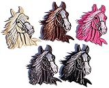 i-Patch - Patches - 0016 - Pferd - Pony - Einhorn - Fohlen - Pferdekopf - Pferde - Hufeisen - Reiten - Applikation - Aufbügler - Aufnäher - Sticker - zum aufbügeln - Flicken - Bügelb