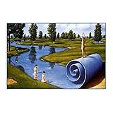 NHYTR Rafal Olbinski Surrealismus Leinwand Poster Schlafzimmer Dekor Sport Landschaft Büro Zimmer Dekor Geschenk 30 × 45 cm Unrahmen: