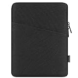 MoKo 9-11 Zoll Tablet Tasche, Polyesterfaser Sleeve Tasche Hülle mit Seitentasche Sleeve Case Kompatibel mit iPad Pro 11 2021/2020/iPad 9/8/7 Gen 10.2/iPad Air 4 10.9/Galaxy Tab A 10.1, Schw