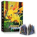 GUBOOM Pokemon Sammelalbum, Pokemon Karten Album Halter, Pokemon Ordner Buch GX EX Karten Sammelkartenalben, Sammelmappe Kartenalbum 30 Seitig bis zu 240 Karten Aufnehmen (Lightning Pickup)