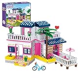 Mädchen Haus Bausteine Haus Spielzeug Bausets Freunde Kits Pink Villa Konstruktionsspielzeug für Mädchen ab 6 J