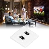 XQAQX High Definition Multimedia Interface Outlet,High Definition Multimedia Interface Wandplatte,High Definition Multimedia Interface Wandplatte 2 Port Buchse auf Buchse Ethernet Koax Wandp