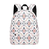 Rucksack für Damen, modernes Ornament-01, lässige Büchertasche, Freizeitrucksäcke, leichte R