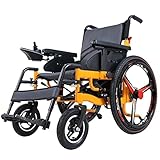 EAEY Elektrischer Rollstuhl Faltbar, Elektrorollstuhl Faltbar mit Li-Ion Battery 24V 20Ah, Elektrischer Faltrollstuhl für ältere und behinderte M
