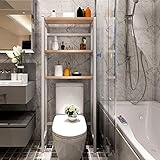 HYY-YY Badezimmerschränke 3-Regal über die Toilette Storage Rack Flower Stand Badezimmer Organizer über die Waschmaschine Schrank Badezimmer-Möbel (Farbe: weiß, Größe: 70 x 29 x 167cm)